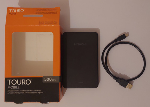 Disco Duro Externo Hitachi Touro Mobile 500gb Negro