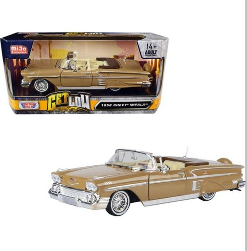 Motormax 1:24 1958 Chevy Impala Convertible Café Lowrider