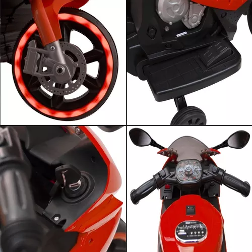 Mini Moto Elétrica infantil da Fácil Tec - 4 cores - Selo do Inmetro 