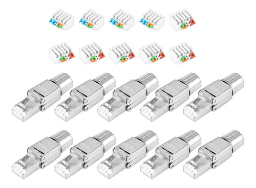 Conectores Rj45 Cat7 Con Terminación Ethernet Reutilizable S