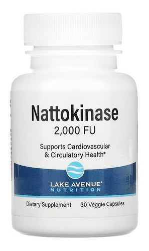 Nattokinase 2.000 Fus - 30 Cápsulas - Lake Avenue Nutritian