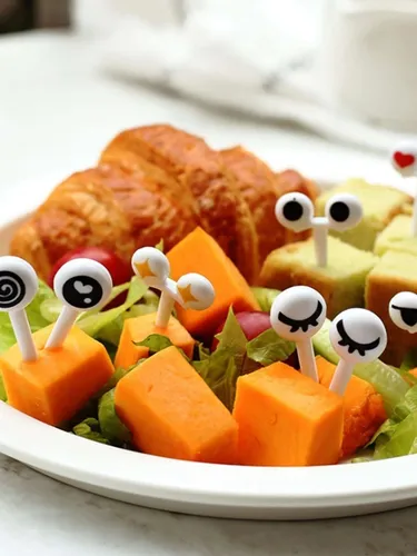 Pinchos O Palillos De Ojitos Para Lonchera X 10 Und