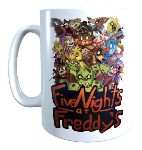 Taza Five Nights At Freddys, Tazón Fnaf, 320 Cc Alta Calidad