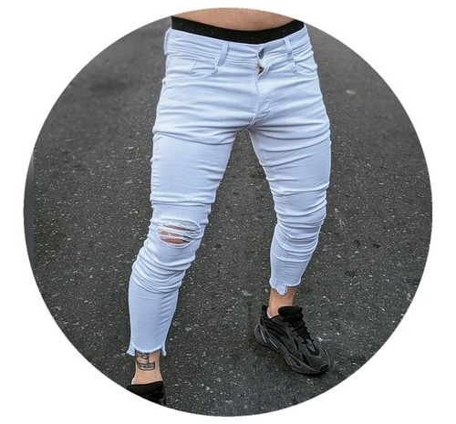 Jeans Slim Fit Blanco 