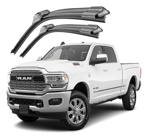 Kit 2 Palhetas Limpador Parabrisa Dodge Ram 2500 2019 Á 2022