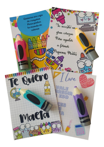 8pz Regalo Para Maestra Labial Magico Detalle 