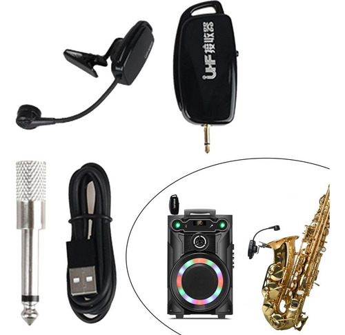 Micrófono De Saxo Ajustable, Fácil De Instalar, Portátil