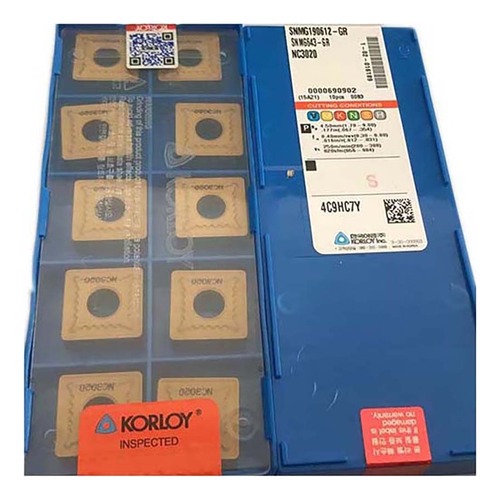 Insert Giratorio Snmg120408-hm Nc3020 100% Original, 10 Uni
