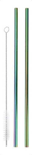 Kit de cepillos de acero inoxidable reutilizable, recto y ecológico