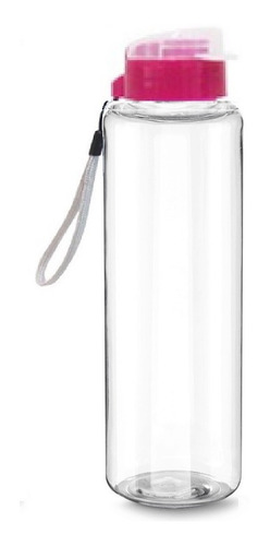 Imagem 2 de 5 de Kit 10 Garrafa Squeeze 600ml Academia Plástico Alça Não Vaza