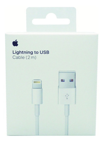 Cable Lightning Apple Original 2m / iPhone 5 6 7 8 X 11 iPad