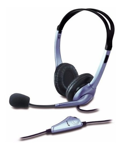 Auricular Genius Hs 04s Con Microfono Vincha Ajustable Azul