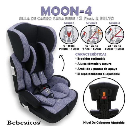 Silla De Carro Para Bebé Moon Bebesitos
