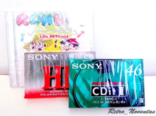 Pack Promocional Sony Cd + Cassette Cromo Y Normal + Bolso
