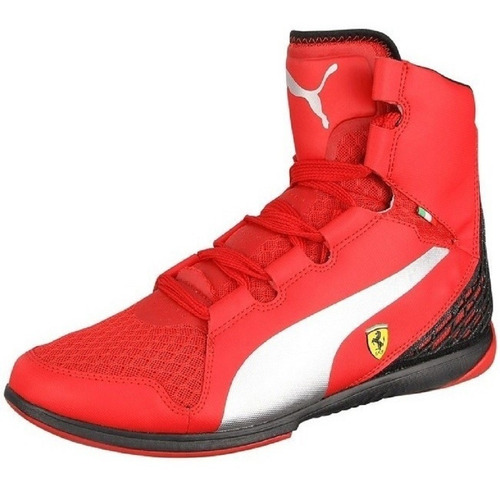 Tenis Puma Ferrari Valorosso Ferrari Bota Rojo & Plata Tvb