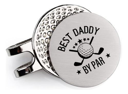 Kttgyre Funny Stainless Steel Golf Ball Marker - Mejor Daddy