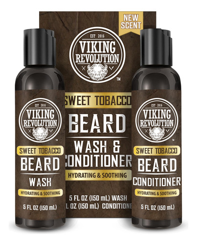 Lavador E Condicionador De Barba Viking Revolution Sweet Tob