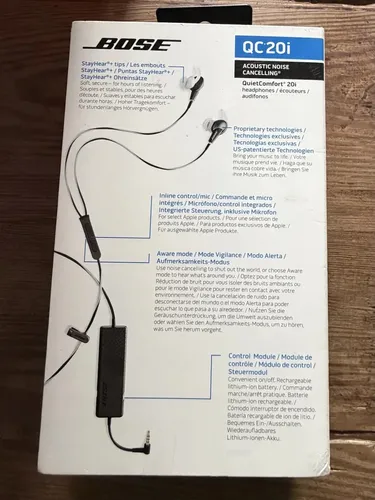 Fone De Ouvido In-ear Sem Fio Bose Quietcomfort 20i Qc20i