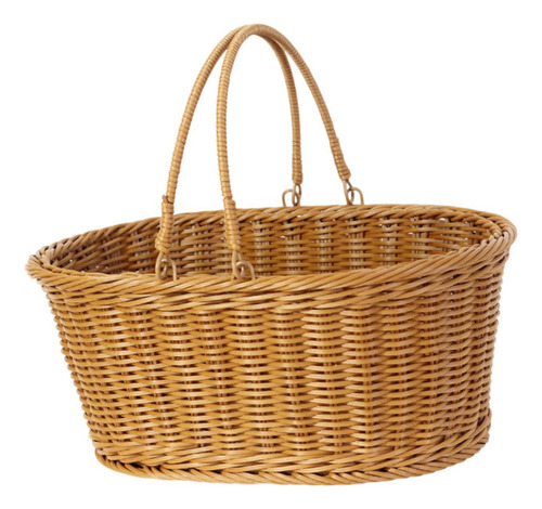 Cesta De Picnic Hecha A Mano Decoración De Hogares