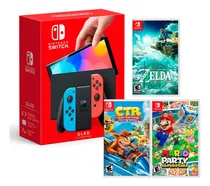 Comprar Consola Switch Oled Neon+ Zelda Tears+ctr+mario Superstar