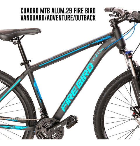 Imagen 8 de 9 de Bicicleta Mtb Firebird Aluminio R29 21v Shimano Susp Bloqueo