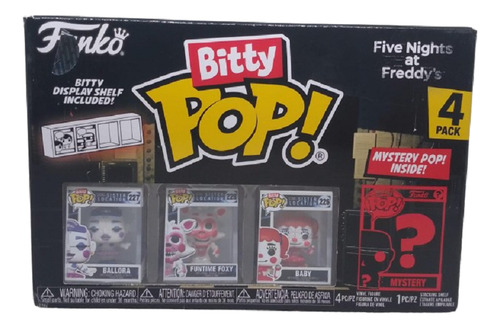 Bitty Pop! Fnaf (ballora, Funtime Foxy, Baby)