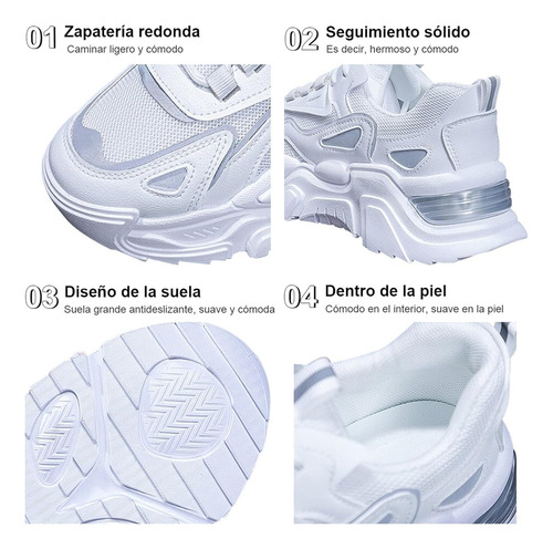 Zapatillas Cómodas Con Una Plataforma Informal Para Mujer