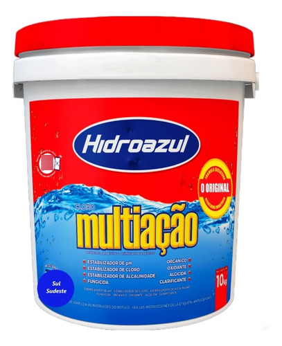 Cloro Hidroazul Multiação (10 Kg)(frete Grátis Sul/sudeste)