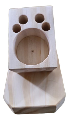 Lapicero Porta Lápiz Pata De Perro Madera