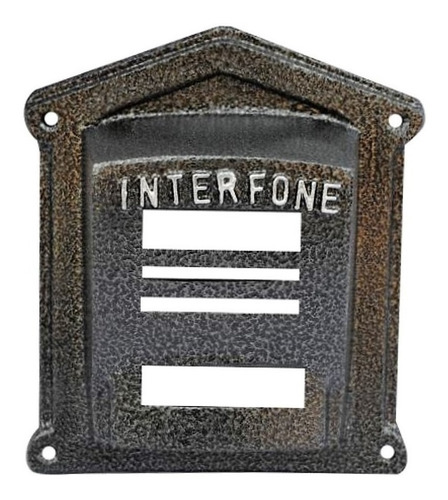 Protetor Interfone Caixa Alumínio Fundido N02prata Craqueado
