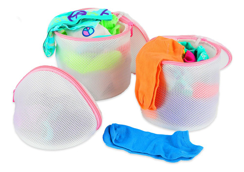 Pack De 5 Bolsas De Lencería Simple Houseware Para Ropa Suci