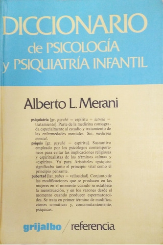 Diccionario De Psicología Y Psiquiatría Infantil