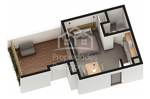 Oferta Contado Monoambiente Con Patio En Venta En Bariloche