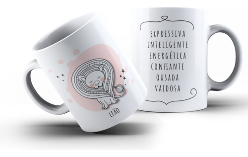 Caneca De Signos Personalidades 325ml Cor Leão