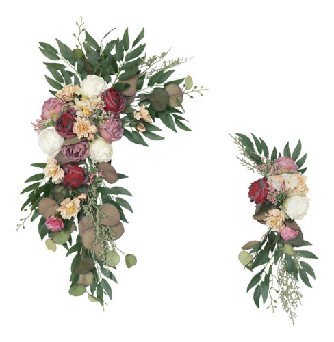 2 Piezas De Flores De Arco De Boda De Seda For Bodas