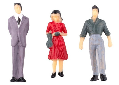 Imagen 4 de 8 de Personitas Para Maqueta O Casa De Muñeca Pack 12 Un.