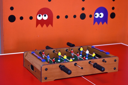 Futbolito De Mesa Portátil De Madera - Diversiones Bago