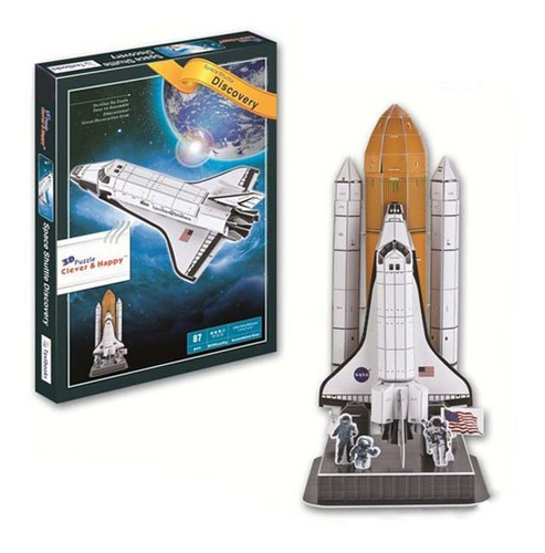 Puzzle Maqueta 3d - Nave Esp. Discovery- 87 Pzs  Tiraboschi