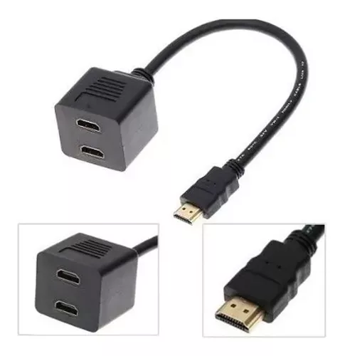 Splitter hdmi 1 a 2 sin alimentación una entrada 2 salidas - Complus - ID  606526