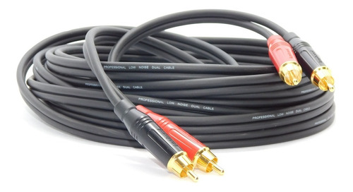 Juego Cable Rca A Rca  Amphenol Profesional Low Noise 10 Mts