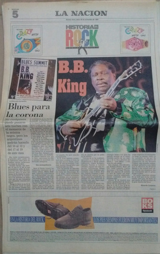 Suplemento La Nación Historia Rock 11/1993 Bb King Redondos