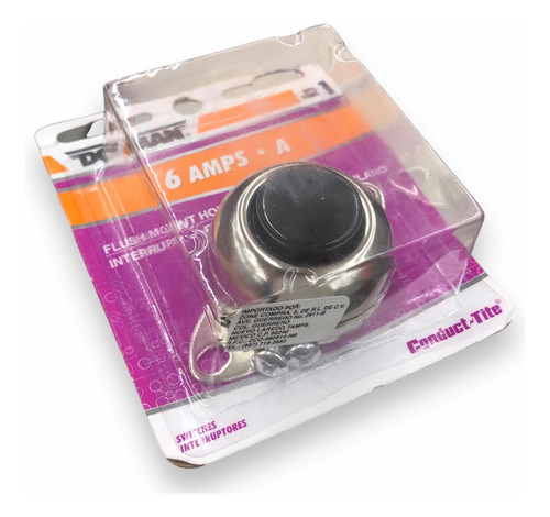 Switch Interruptor Botón Bocina Claxon Montaje Plano 12v 6a