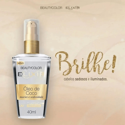 Óleo De Coco Beauty Color Elixir Maciez E Sedosidade 40ml