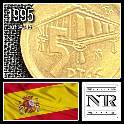 España - 5 Pts - Año 1995 - Km #946 - Asturias - Cruz