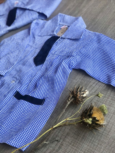 Pintorcito Azul Jardin Colegio Escuela Delantal Uniforme