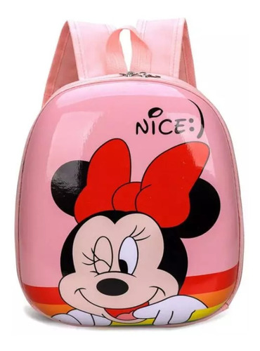 Mochila Minnie Mouse Rosa Para Niña Preescolar