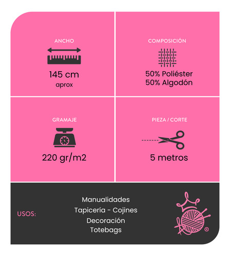 Tela Lona Estampada - Pieza De 5 Metros Diseño A Elección