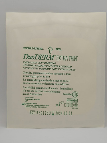 Imagen 3 de 8 de Duoderm Extra Thin 10 X 10 Cm Caja X 10 Unidades