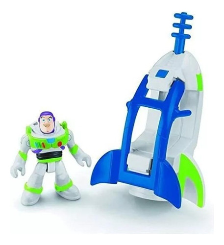 Boneco Imaginext Buzz Lightyear Com Nave Espacial T2740