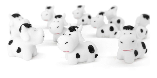 10 Piezas Mini Animales De Vacas Figuras, Kit De Adornos De 